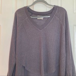 Oversized Slouchy V-neck Sweater